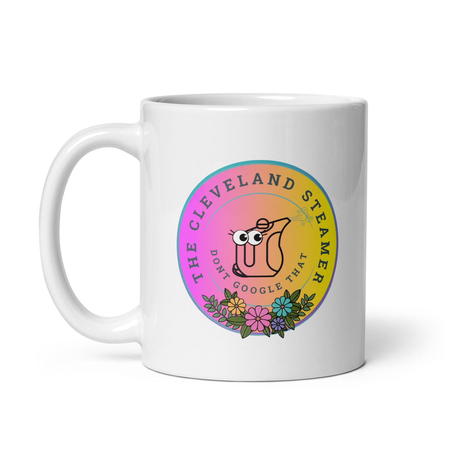 Cleveland Steamer White glossy mug